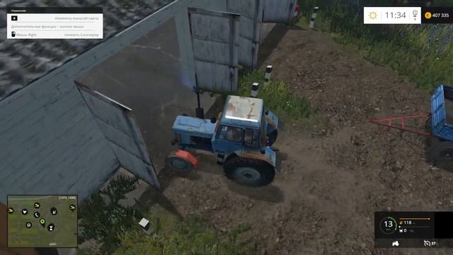Farming Simulator 2015. мод трактор Беларус. МТЗ 80. смотреть онлайн