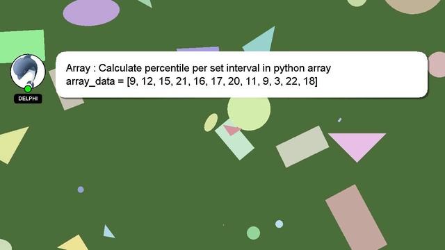 Array : Calculate percentile per set interval in python array смотреть онлайн