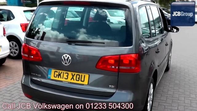 2013 Volkswagen Touran S 1.6l Nimbus Grey Metallic GK13XOU for sale at JCB VW Ashford смотреть онлайн