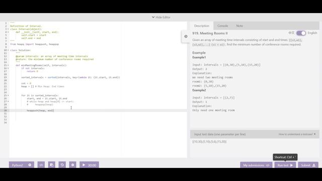 Daily Coding Problem - Problem 21 (Meeting Rooms) смотреть онлайн