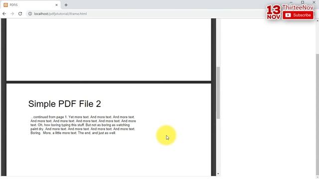 How to embed a PDF file in a web page using PDFJS смотреть онлайн