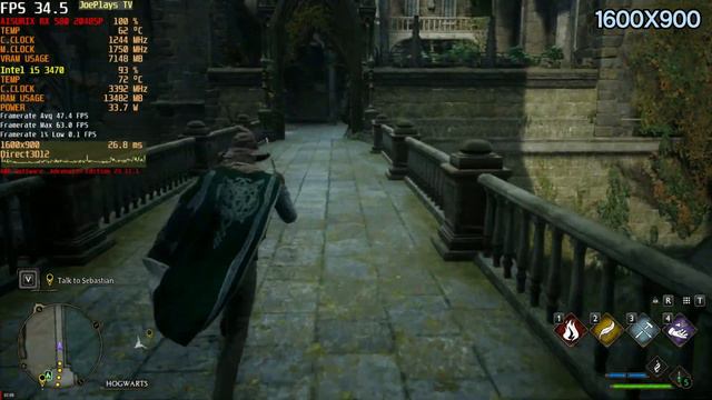 Hogwarts Legacy | AISURIX RX 580 8GB 2048SP | 1080P | 900P | 720P | All settings | AMD FSR 2.1 смотреть онлайн