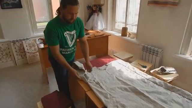 женская рубаха раннее средневековье, замеры крой, методика сшивания. смотреть онлайн