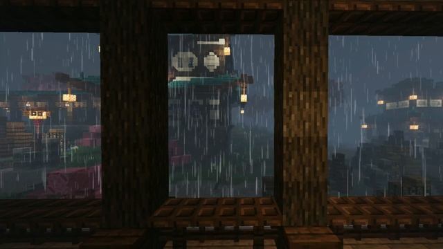 Minecraft Ambience & Music Box ?minecraft relaxing a rainy day in the castle that calms your mind смотреть онлайн