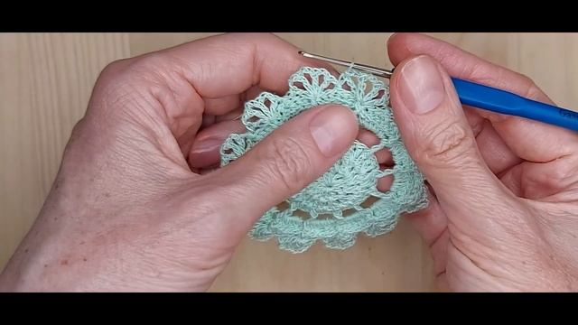 ☘"ЦВЕТУЩАЯ"☘ САЛФЕТКА КРЮЧКОМ/ ГОРТЕНЗИЯ 6-10 ряд смотреть онлайн