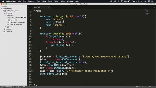 Como criar um web scraping em PHP usando file_get_contents, DOMDocument e DOMXpath. смотреть онлайн