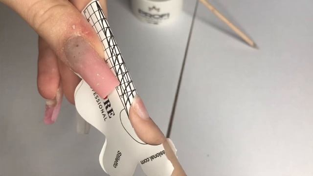 коррекция ОЧЕНЬ ДЛИННЫХ ногтей смотреть онлайн