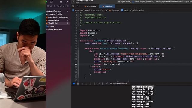 Modern Swift Concurrency: async let vs await смотреть онлайн