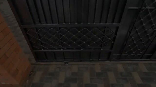 Откатные ворота по направляющей с элементами ковки смотреть онлайн