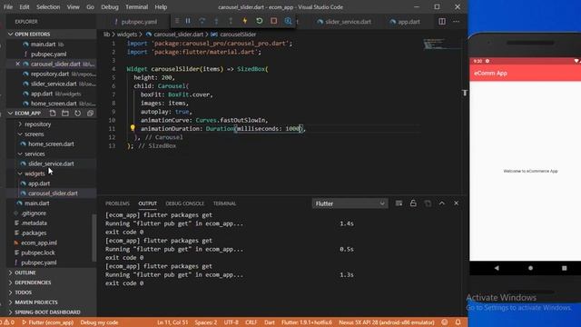 Flutter and Laravel - Carousel Slider - part 2 - Show the carousel slider in Flutter app смотреть онлайн