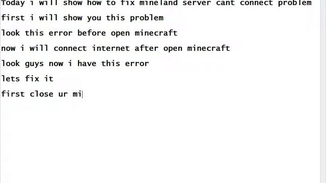 How to fix mineland server cant connect problem #mineland #connection #connect #problem #solution смотреть онлайн