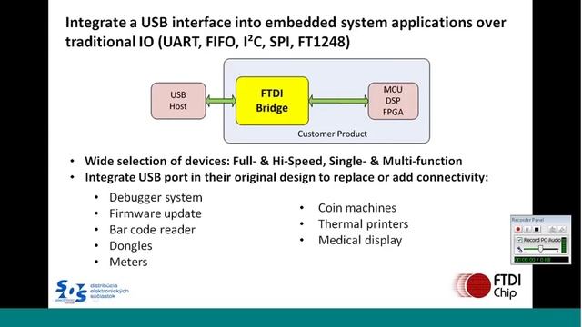 SOS electronic Webinar - Learn about new possibilities of USB connectivity with FTDI X-chip смотреть онлайн