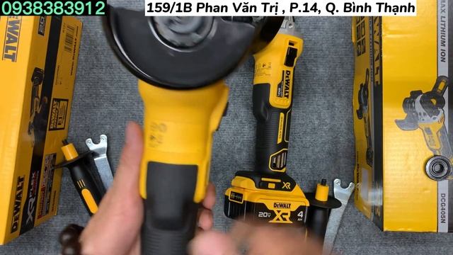 SO SÁNH 2 DÒNG MÁY MÀI 100mm DEWALT DCG405 VÀ DCG409
