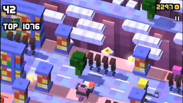 Disney Crossy Road Game - Inside Out Level - Bing Bong Gameplay смотреть онлайн
