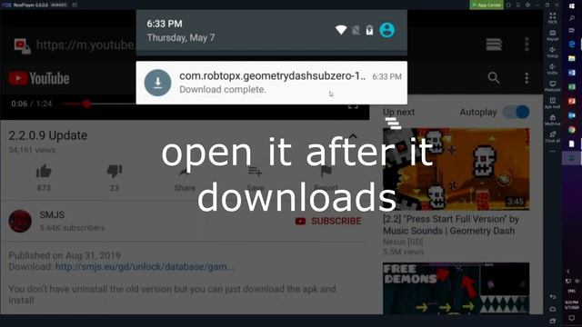 How to download Geometry dash 2.2 SMJS on pc fixed* (READ DESC) смотреть онлайн