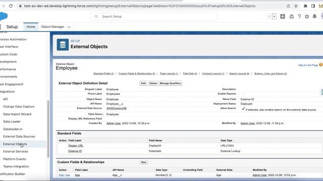 Setup Salesforce External Object for Amazon AWS DynamoDB смотреть онлайн