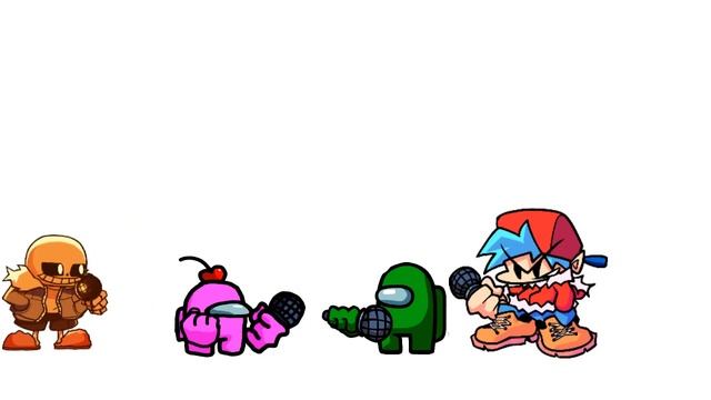 fnf sans& pink vs green & bf 7 ( часть рисуем мультфильмы 2) ✅?? смотреть онлайн