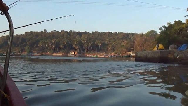 Начало плавания. Индия ! ГОА ! Морджим ! Morjim ! Морская рыбалка ! смотреть онлайн