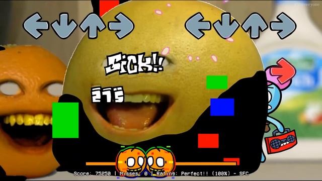 FNF Sliced But Corrupted Annoying Orange VS Annoying Orange | Sliced Only Annoying Orange Sing It
