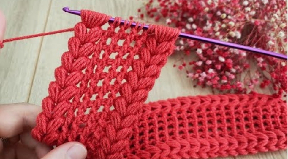 Повязка на голову крючком ?❤? Уроки вязания☺ Тунисское вязание #тунисскоевязание #урокивязания #вя