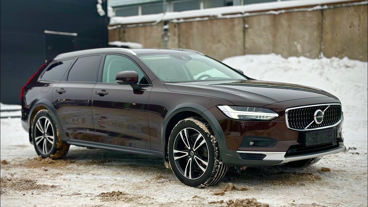 Шоколадный Volvo V90 Cross Country ₽естайлинг. Псков. смотреть онлайн