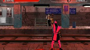 все фаталити и бруталити Ермака. из мк 2 мортал комбат проджект ♡👍👍👍