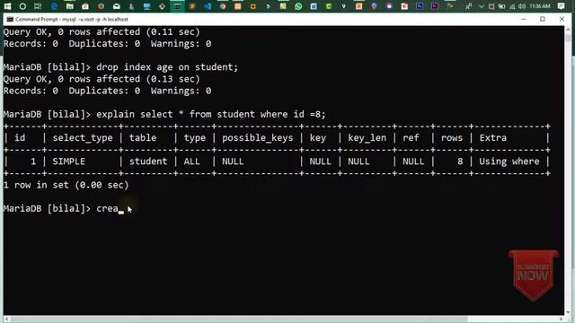 MySQL Tutorial in Hindi/Urdu Part 26: INDEXES IN MySQL смотреть онлайн
