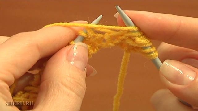 Knitting Stitch Pattern For Beginners Урок 3 Узор чешуйки смотреть онлайн