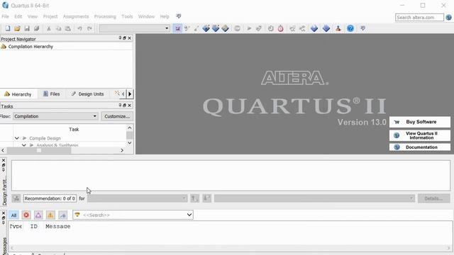 Установка и настройка Quartus II