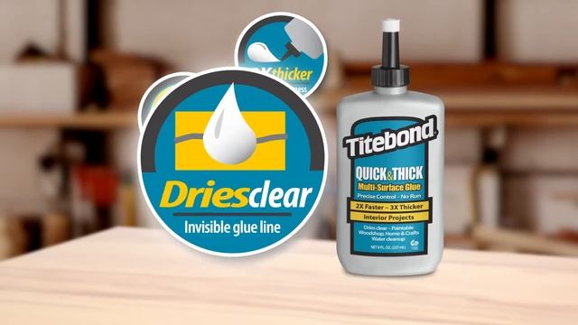 Tiksotropiniai PVA klijai “Titebond Quick & Thick Multi-Surface Glue” смотреть онлайн