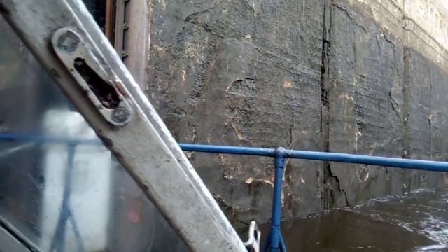 Заполнение камеры Рыбинского шлюза водой смотреть онлайн