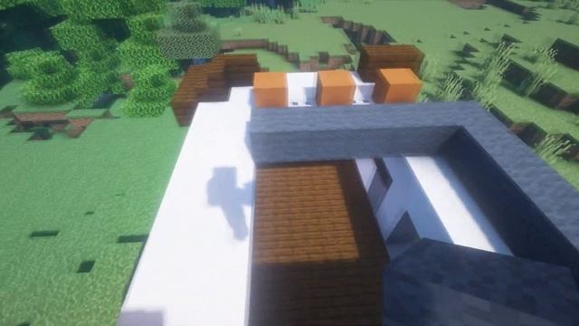 КАК ПОСТРОИТЬ КРАСИВЫЙ ДОМИК ДЛЯ ВЫЖИВАНИЯ В СТИЛЕ ХАЙ-ТЕК ЗА 7 МИНУТ | Grafe Minecraft смотреть онлайн