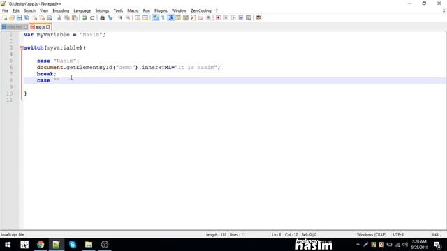 Java Script Tutorial | javascript switch | Part 20 | Freelancer Nasim смотреть онлайн