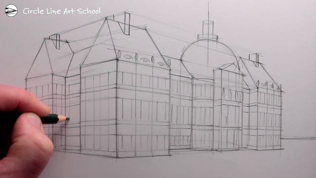 How to Draw a French Chateau: Narrated Drawing tutorial смотреть онлайн