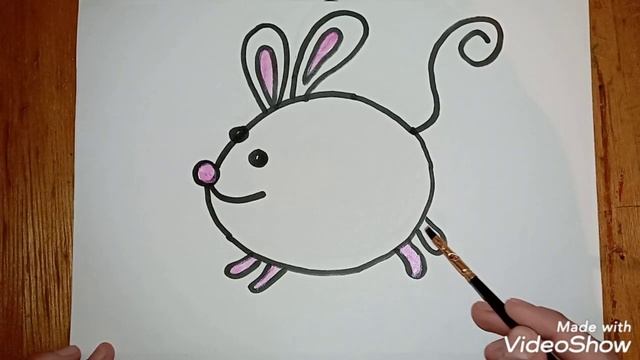 Drawing a mouse for kids / Bolalar uchun Sichqoncha rasm chizish / Как нарисовать мышь для детей смотреть онлайн
