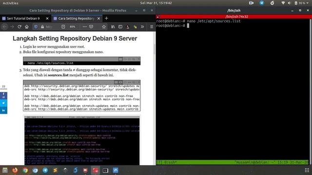 Setting Repository di Debian 9 Server смотреть онлайн
