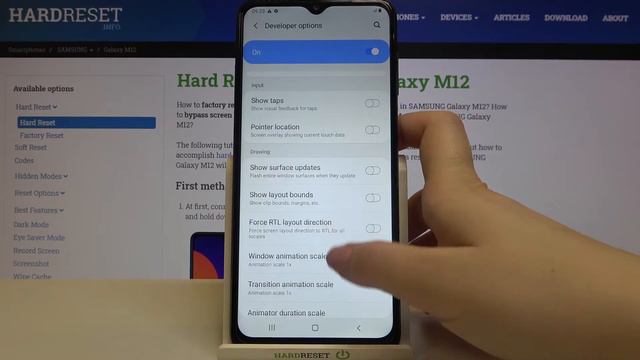 How To Enter Developer Options On SAMSUNG Galaxy M12 – Open Developer Mode