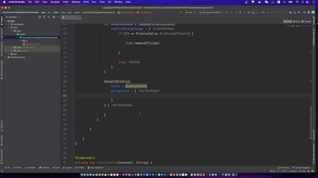 jetpack compose lazycolumn swipe to delete | lazycolumn swipe to delete | lazycolumn swipe dismiss смотреть онлайн