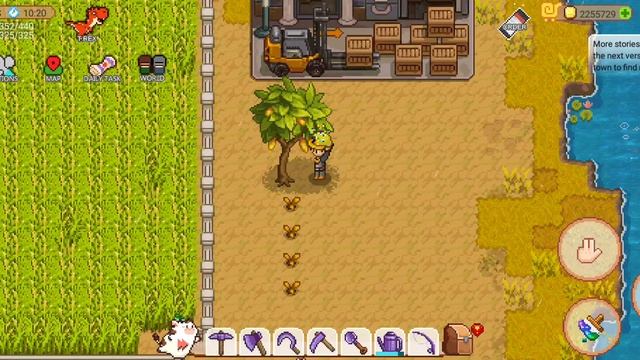 Let's Play! - Harvest Town! - tips on growing fruit trees and using scale powder! смотреть онлайн