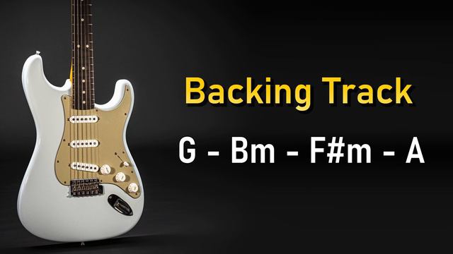 Rock Pop Backing Track B Minor / G Lydian | 80 BPM | Guitar Backing Track