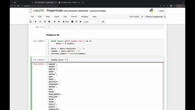 Project Euler #22 - Names scores смотреть онлайн