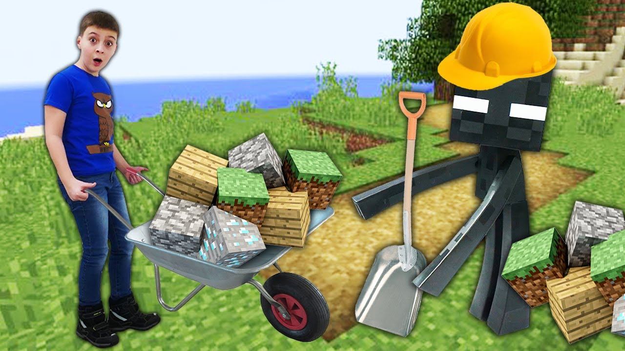 Обзор Майнкрафт строительство – Дом для Стива Майнкрафт Лего! – Видео игры для мальчиков Minecraft смотреть онлайн