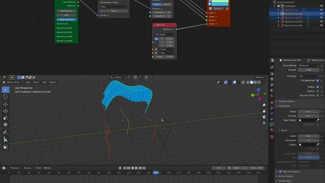 SV Nodes To Loft A Surface From Curves In Blender смотреть онлайн
