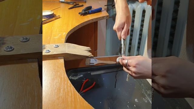 Изготовления серебряного браслета 925° с чернением | Плетение "Бисмарк" смотреть онлайн