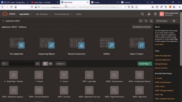 Oracle APEX "Загрузка стилей CSS в приложение"