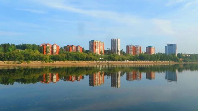 Пермь - Река Кама. Микрорайон Закамск, набережная. Кировский район. смотреть онлайн