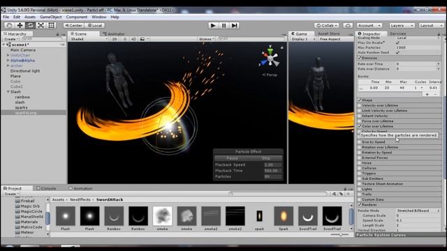 Game effect tutorial - Слэш от меча. Гайд как создать слэш от меча в Unity 3d смотреть онлайн