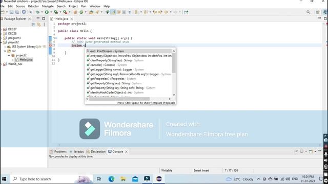 Java Basic Programs| Java Tutorial | Basic Hello World program, Java code смотреть онлайн