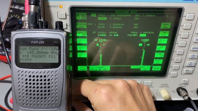 GRE PSR-295 SCANNER | sensitivity test смотреть онлайн