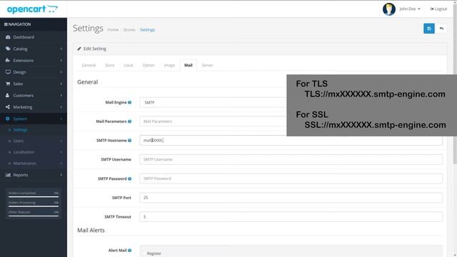 How to setup OpenCart Store Email (SMTP) settings to use outMail смотреть онлайн